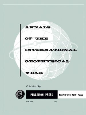 cover image of Annals of The International Geophysical Year, Volume 8